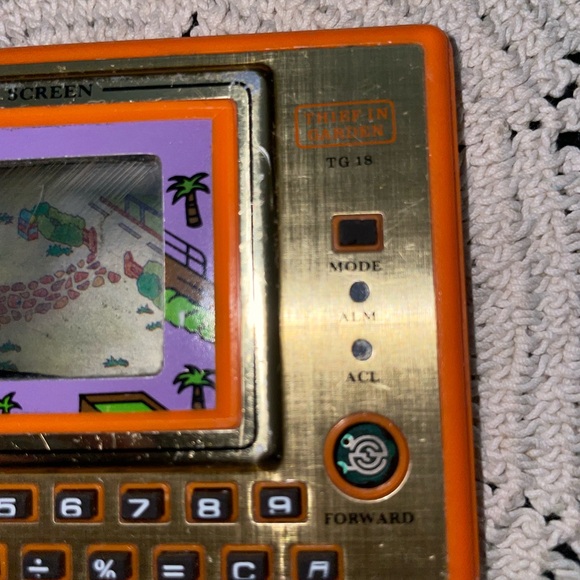 Game and Watch Thief In The Garden Great Condition Not Working , For Parts Only